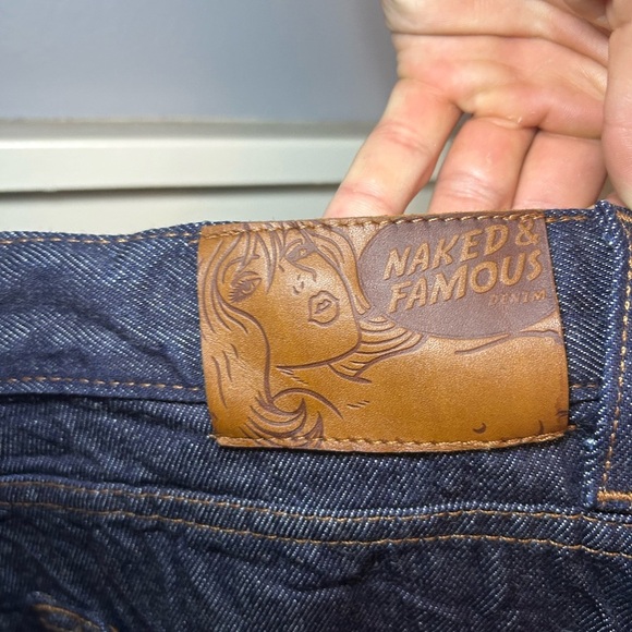 Naked & Famous 11oz Indigo Selvedge Denim baggy jeans - Picture 4 of 15